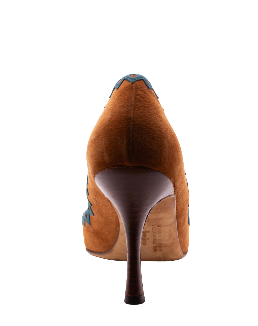 Manolo Blahnik Suede & Leather Pumps