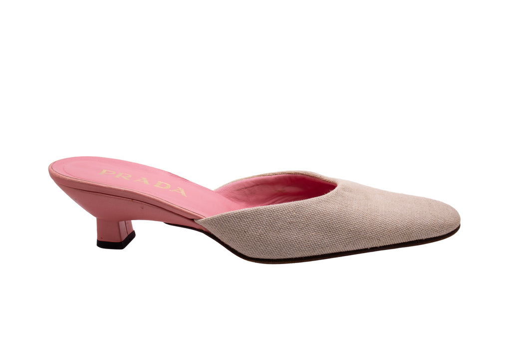 Prada Canvas Mules S/S 1998